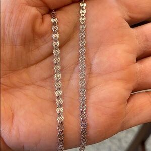 5mm Sterling Silver Valentino Chain 16” 18” 20”